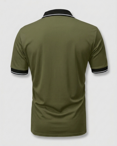Camicia Uomo Manica Corta Tinta Unita con Colletto Classico Casual Estiva