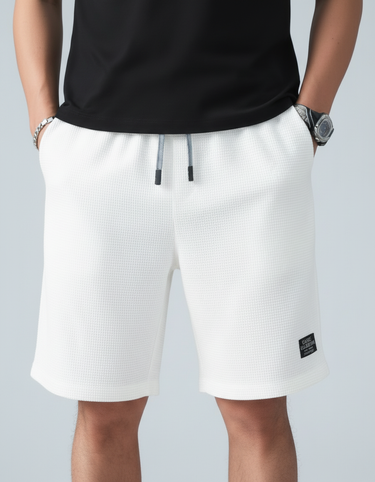 Pantaloncini Uomo Strutturati con Coulisse Leggeri con Tasche