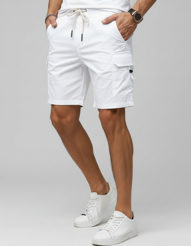 Pantaloncini Uomo Cargo con Coulisse Multitasche per Tempo Libero