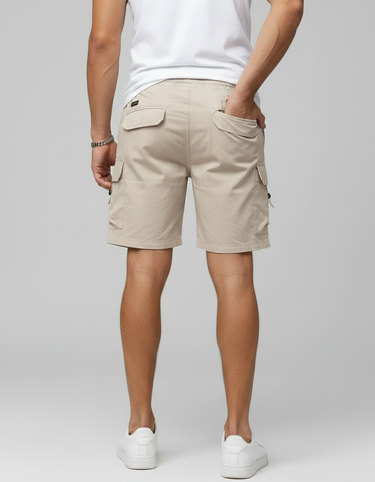 Pantaloncini Uomo Cargo con Coulisse Multitasche per Tempo Libero