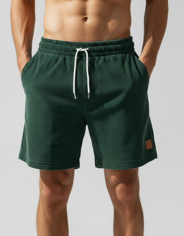 Pantaloncini Jogger Uomo in Velluto a Coste Casual Sportivi Estivi