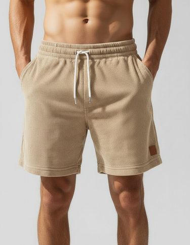 Pantaloncini Jogger Uomo in Velluto a Coste Casual Sportivi Estivi