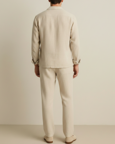 Completo Uomo Camicia Manica Lunga e Pantaloni Casual