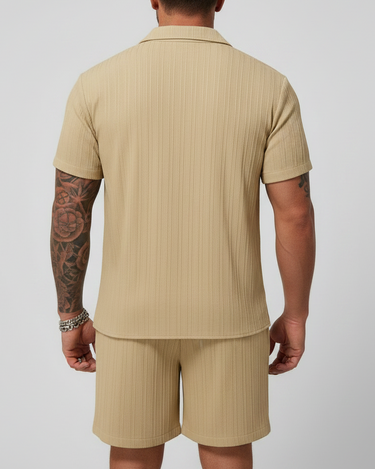 Completo Uomo Camicia e Pantaloncini Casual