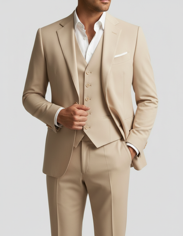 Abito Uomo Tre Pezzi Slim Fit Matrimonio Cerimonia