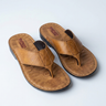 Light Brown Men's Summer Flip Flop Sandals Wide Toe Post — Lino Conti