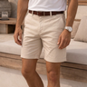 Pink Men's Tailored Twill Shorts Smart Casual Summer — Lino Conti