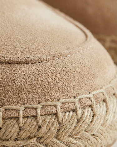 Espadrillas Uomo Riviera in Camoscio Beige