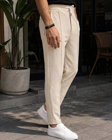 Pantaloni Uomo Waffle con Coulisse