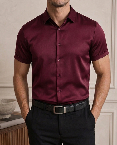 Camicia Uomo Elasticizzata Antipiega