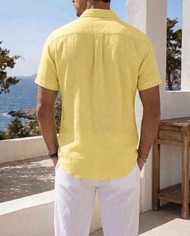 Camicia Uomo Amalfi con Taschino