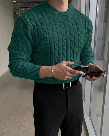 Maglione Uomo Cortina a Trecce