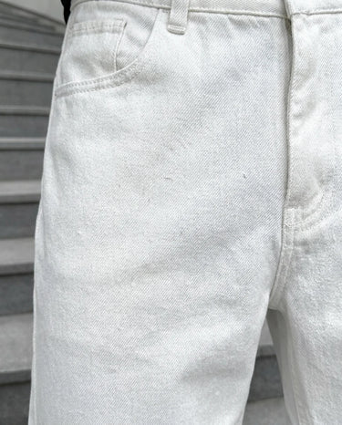 Jeans Uomo Bianchi Vestibilità Ampia