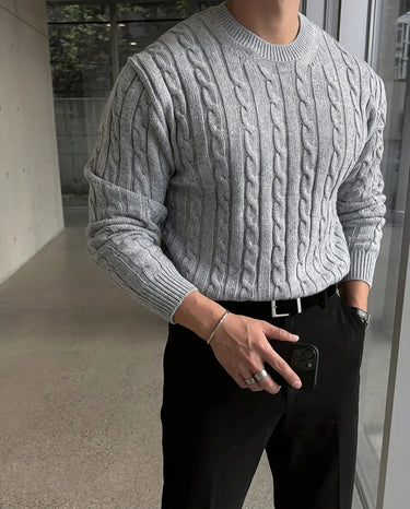 Maglione Uomo Cortina a Trecce