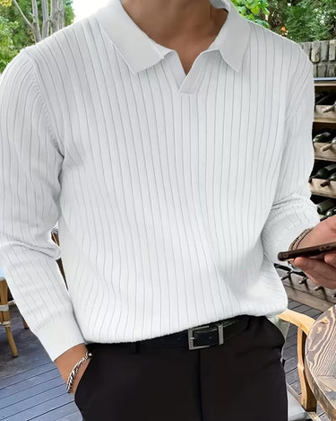 Maglione Uomo con Colletto Polo
