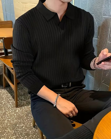 Maglione Uomo con Colletto Polo