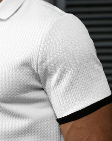 Polo Uomo in Maglia Elasticizzata Elegante Casual per l'Estate