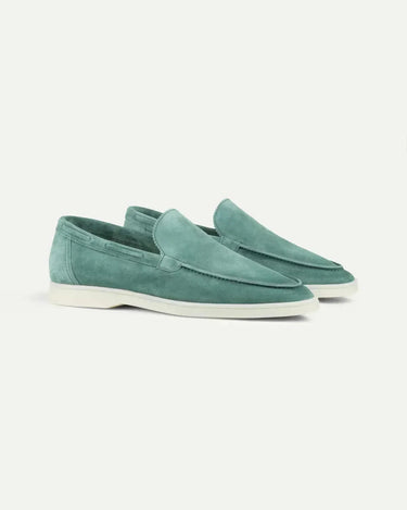 Apple Blue Men's Classic Suede Loafer Apple Blue — Lino Conti