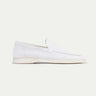 Pearl White Men's Classic Suede Loafer Pearl White — Lino Conti