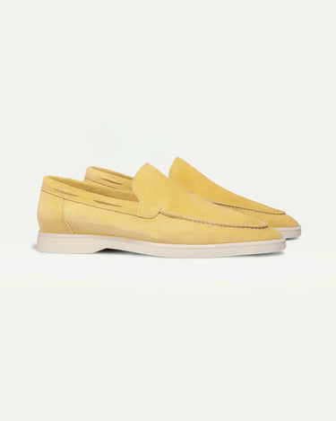 Citrus Yellow Men's Classic Suede Loafer Citrus Yellow — Lino Conti