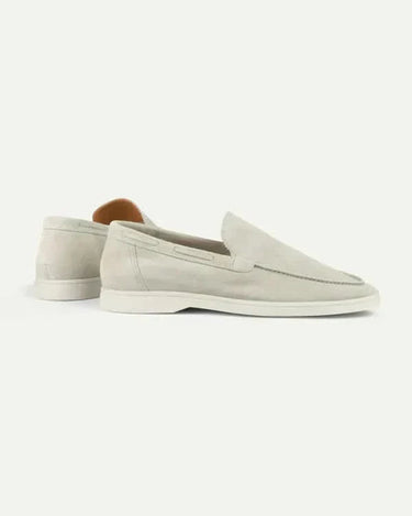 Cream Men's Classic Suede Loafer Cream — Lino Conti