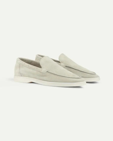 Cream Men's Classic Suede Loafer Cream — Lino Conti