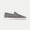 Grey Men's Classic Suede Loafer Grey — Lino Conti