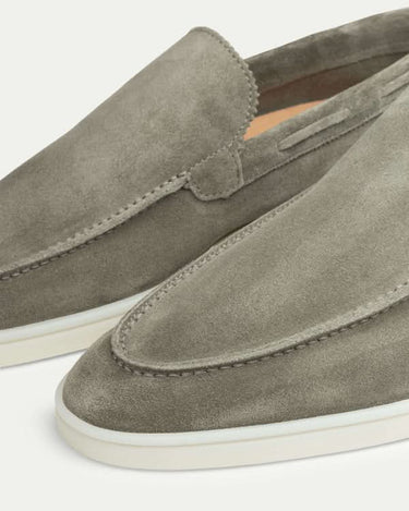 Olive Green Men's Classic Suede Loafer Olive Green — Lino Conti